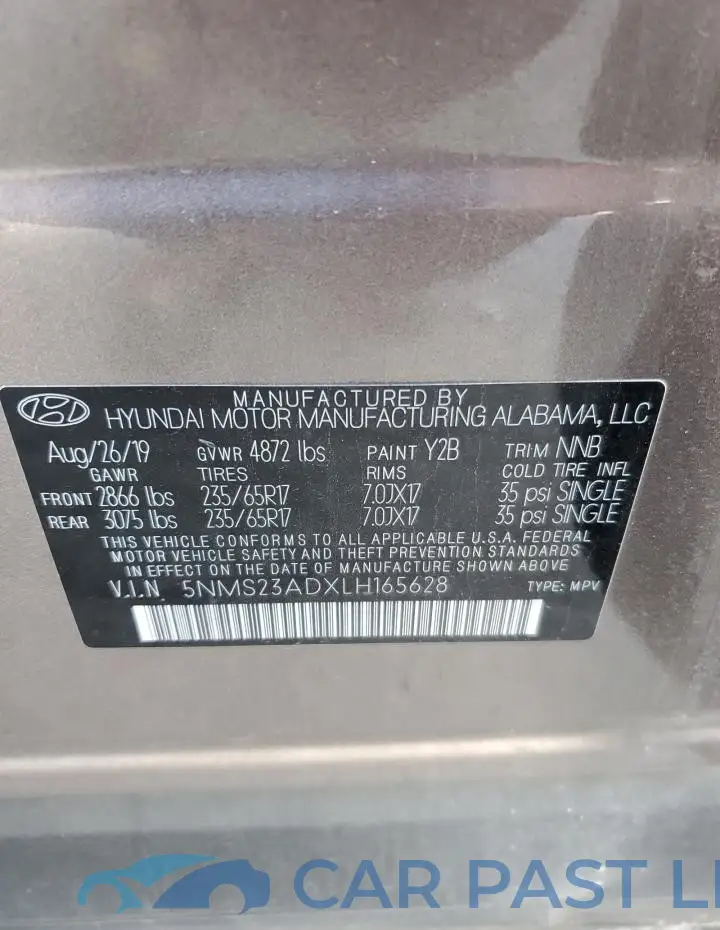 5NMS23ADXLH165628# 14