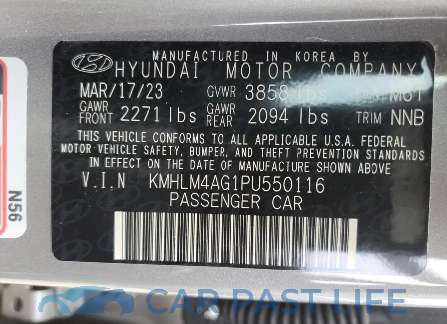 KMHLM4AG1PU550116# 12