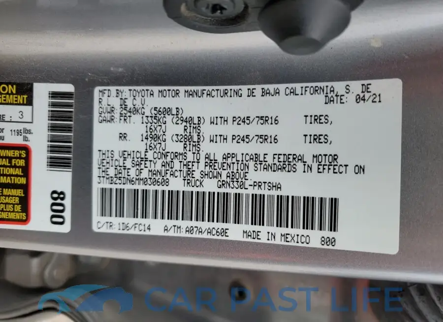 3TMBZ5DN6MM030608# 12
