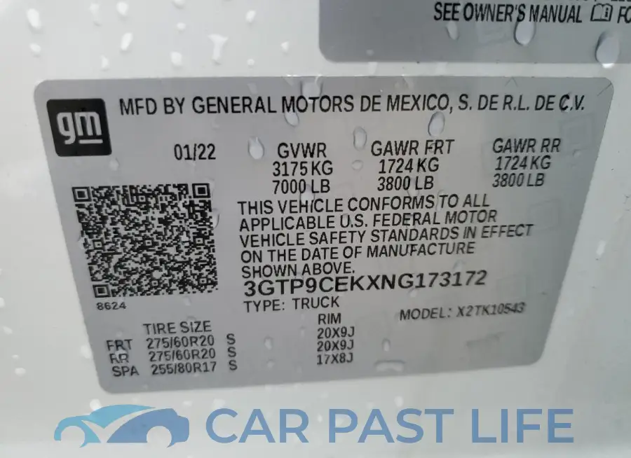3GTP9CEKXNG173172# 12