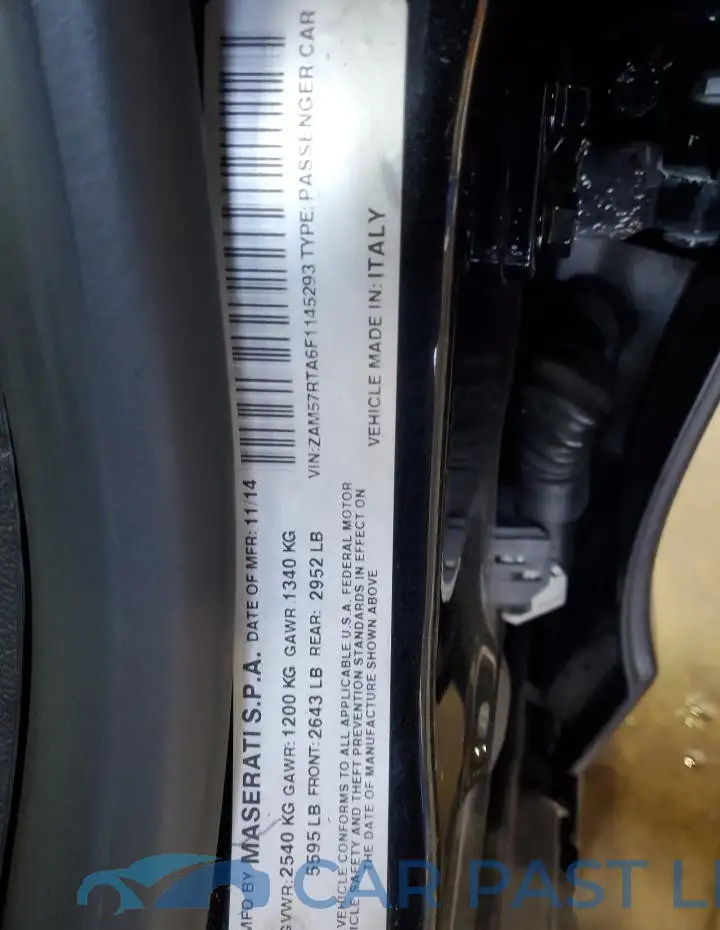 ZAM57RTA6F1145293# 12