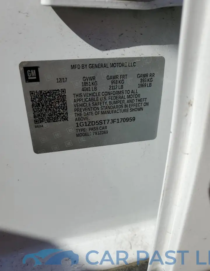 1G1ZD5ST7JF170959# 12