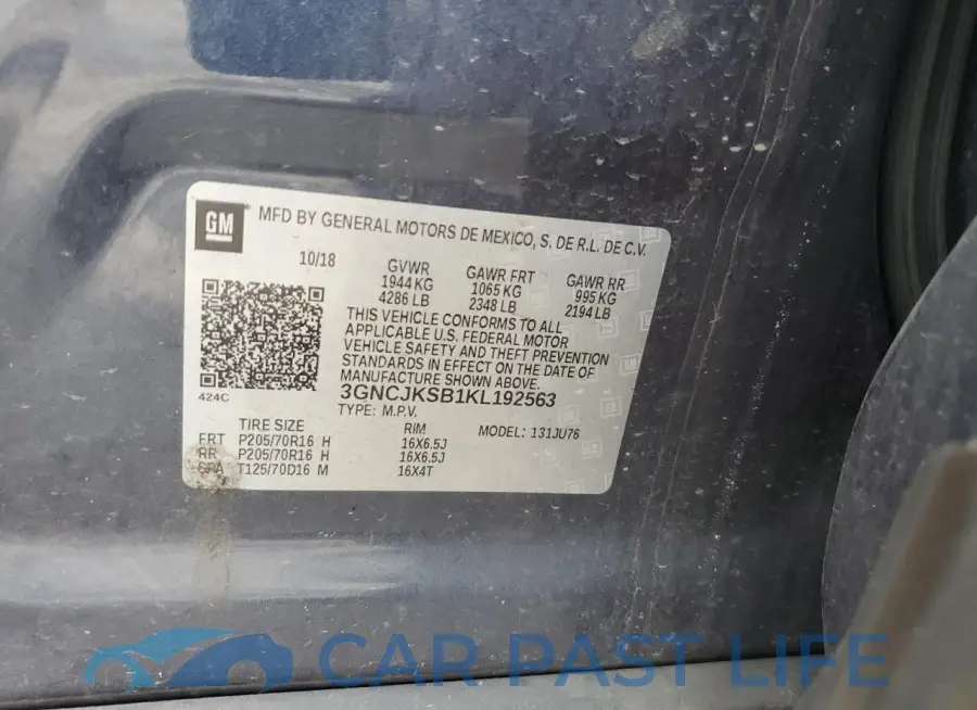 3GNCJKSB1KL192563# 14