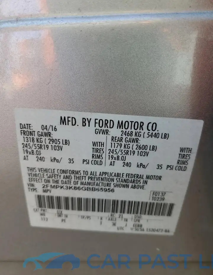 2FMPK3K86GBB65956# 13