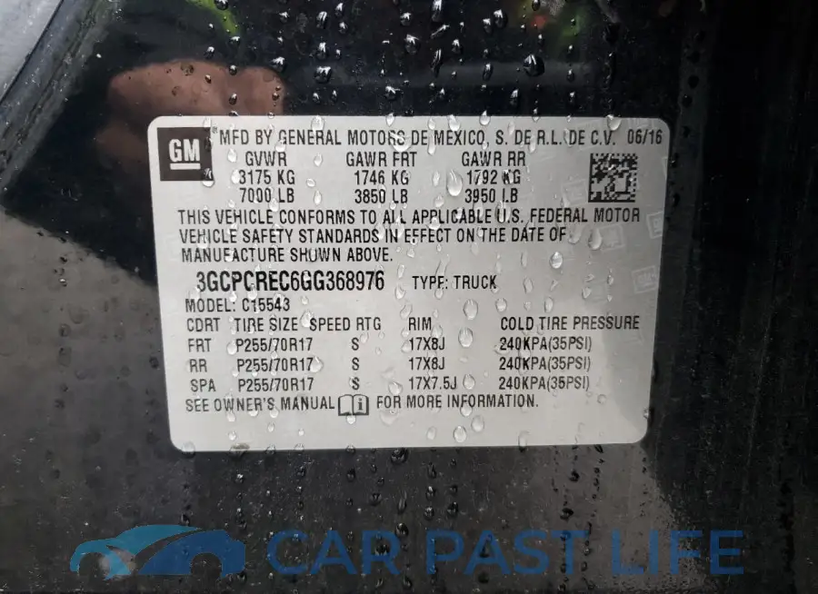 3GCPCREC6GG368976# 13