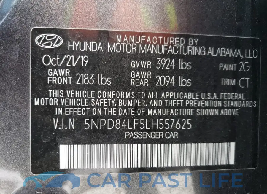 5NPD84LF5LH557625# 13
