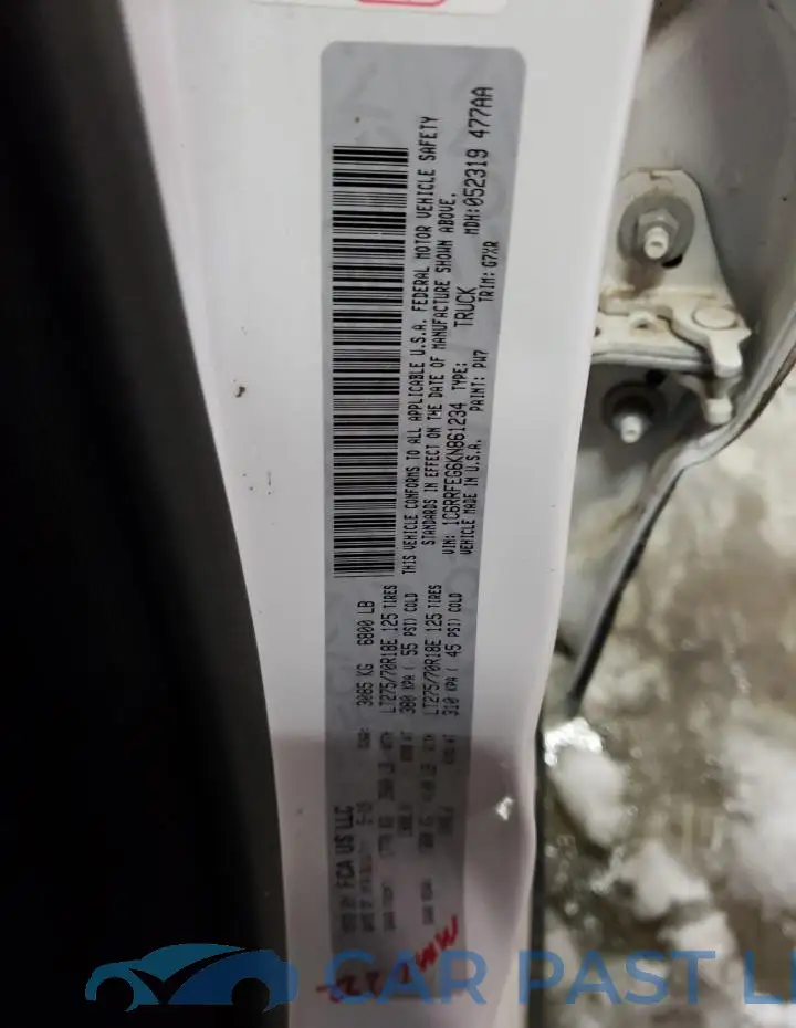 1C6RRFEG6KN861234# 12