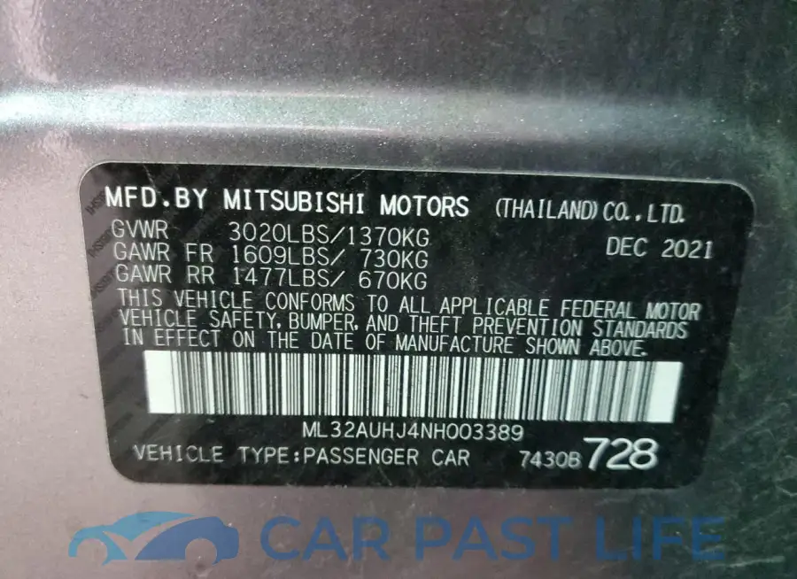 ML32AUHJ4NH003389# 12