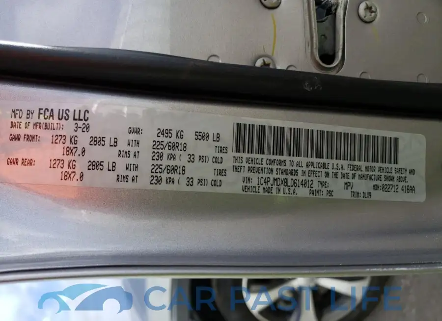 1C4PJMDX8LD614012# 13