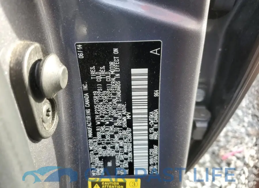 2T2BK1BAXFC268787# 12