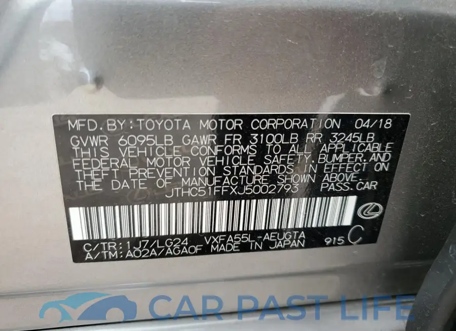 JTHC51FFXJ5002793# 12