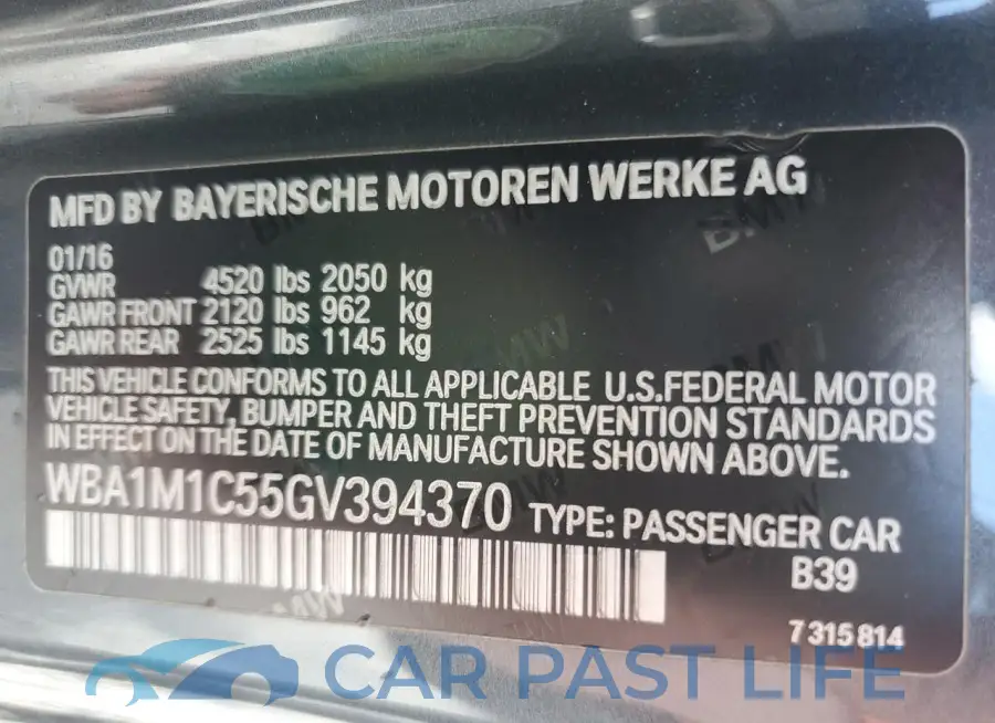 WBA1M1C55GV394370# 13