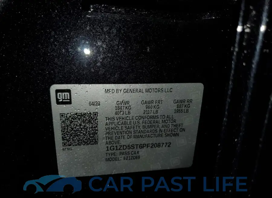 1G1ZD5ST6PF208772# 12