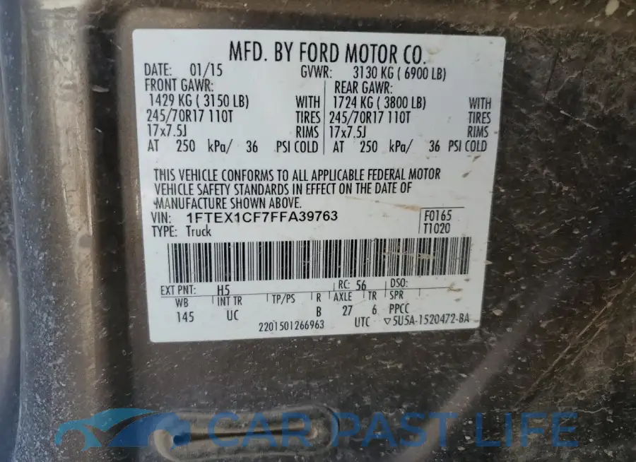 1FTEX1CF7FFA39763# 12