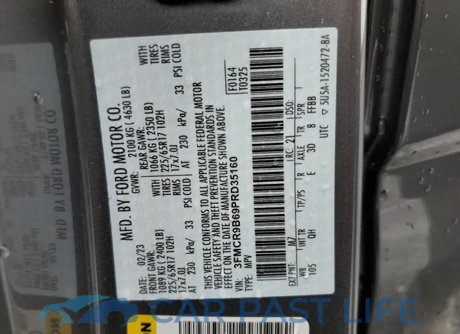 3FMCR9B69PRD35160# 12