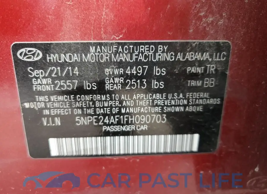 5NPE24AF1FH090703# 12