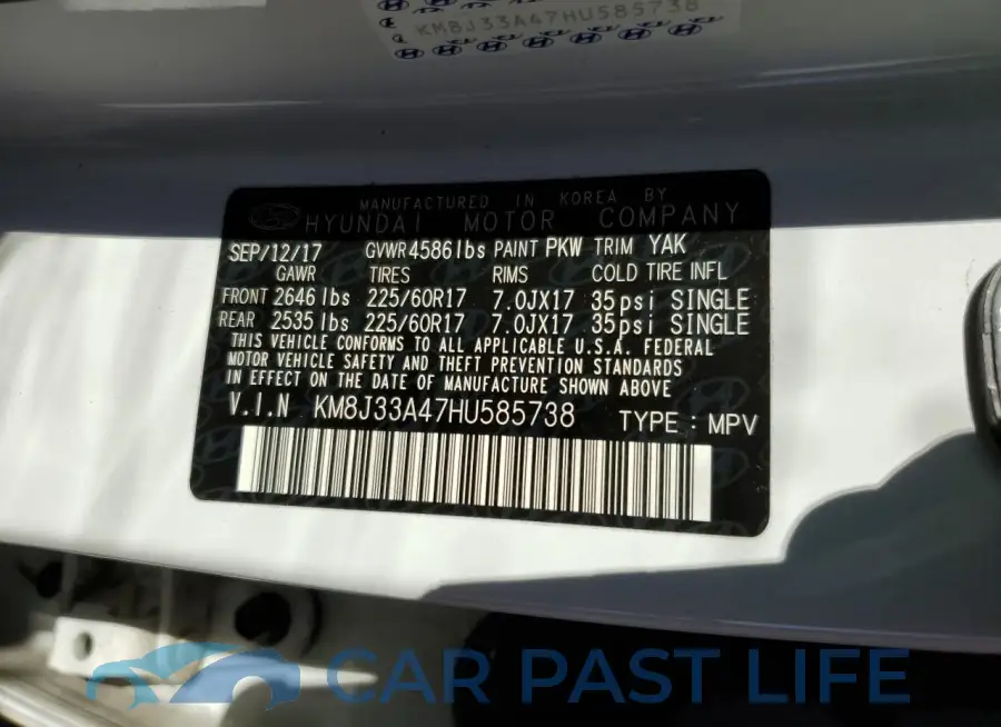KM8J33A47HU585738# 12