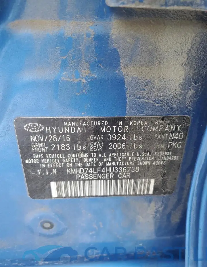 KMHD74LF4HU336738# 12
