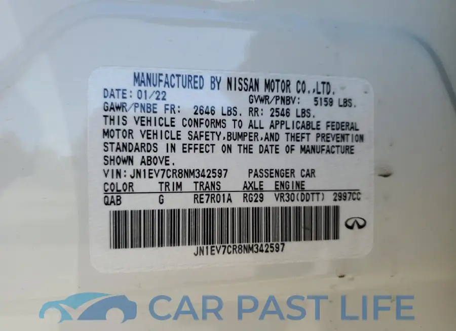 JN1EV7CR8NM342597# 12