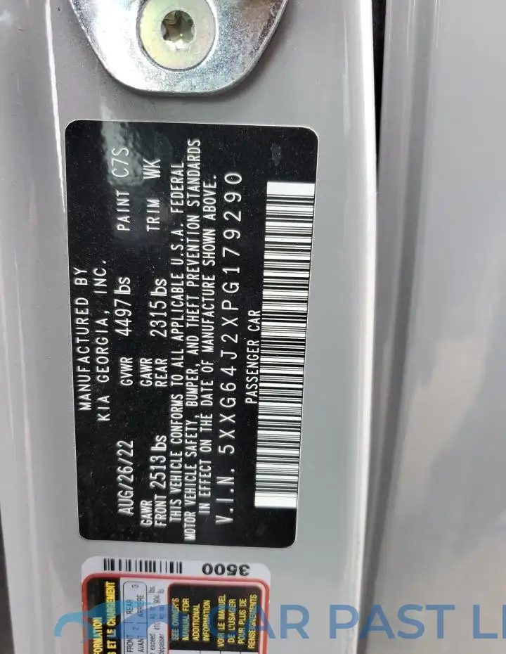 5XXG64J2XPG179290# 13