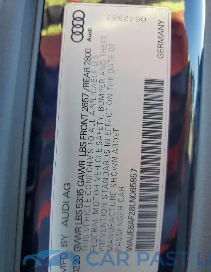 WAUE8AF28LN065857# 13