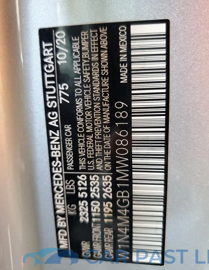 W1N4M4GB1MW086189# 13