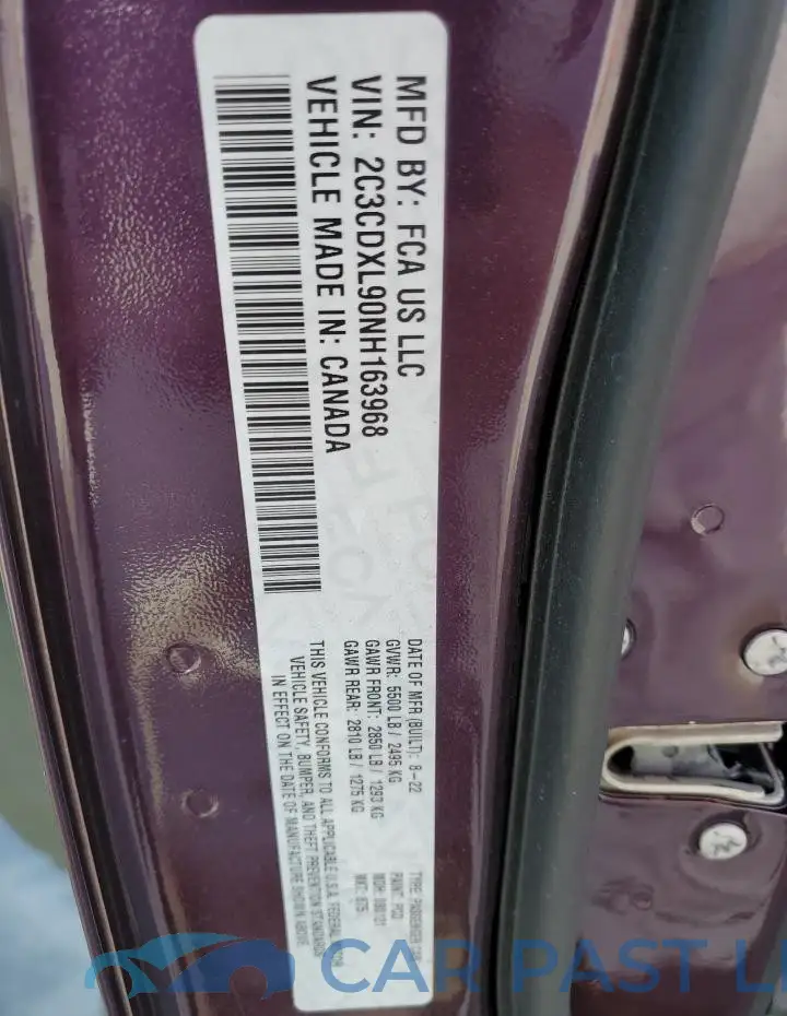 2C3CDXL90NH163968# 13