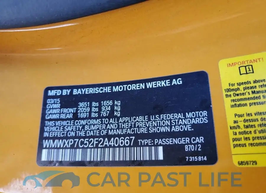 WMWXP7C52F2A40667# 12