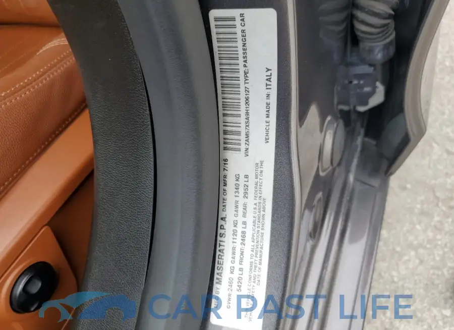 ZAM57XSA9H1206127# 12