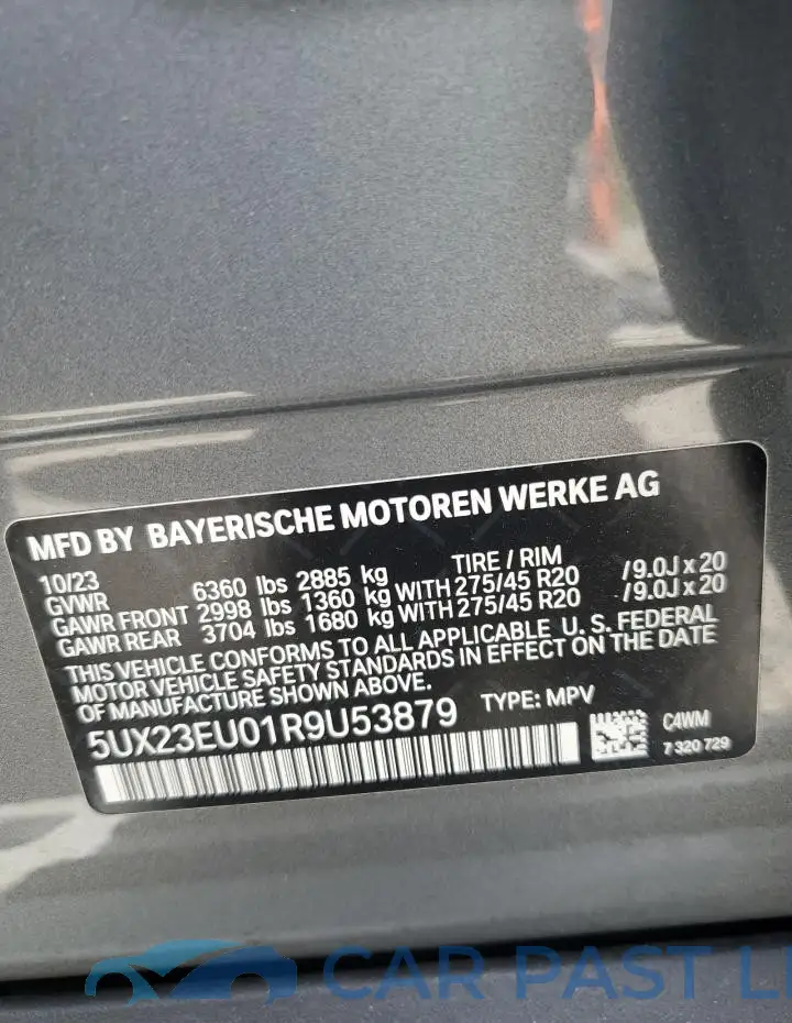 5UX23EU01R9U53879# 13
