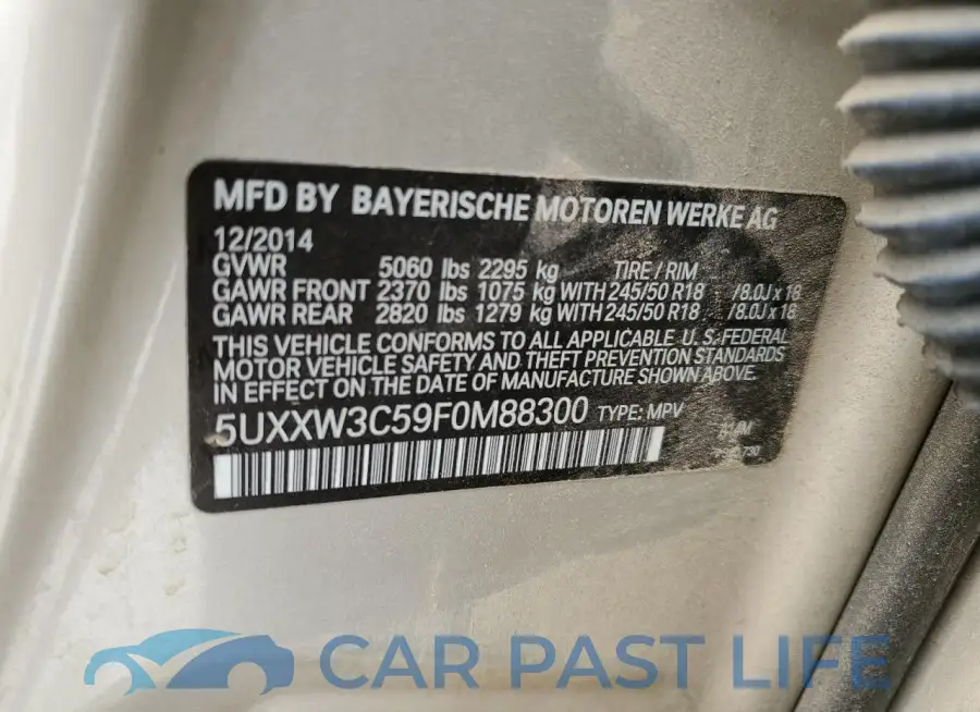 5UXXW3C59F0M88300# 13