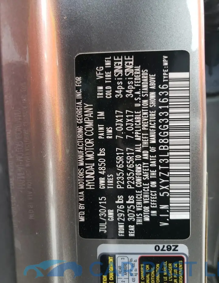 5XYZT3LB8GG331636# 13