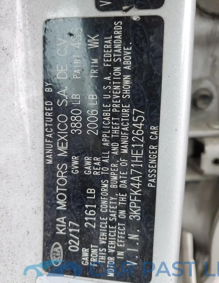 3KPFK4A71HE126457# 12
