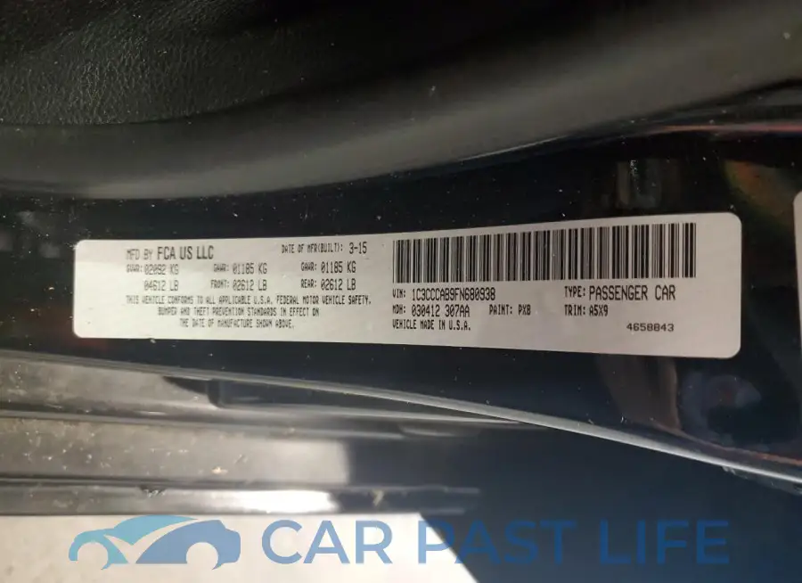 1C3CCCAB9FN680938# 12