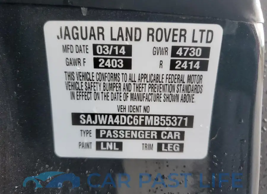 SAJWA4DC6FMB55371# 12