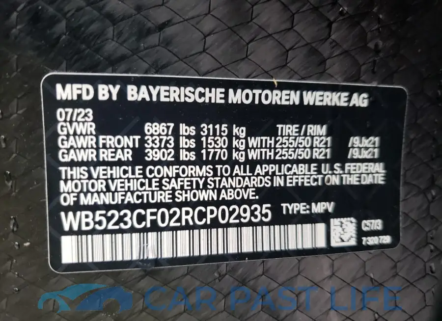 WB523CF02RCP02935# 13
