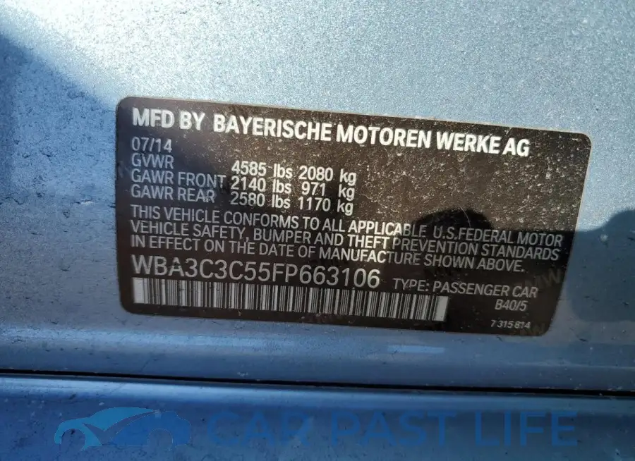 WBA3C3C55FP663106# 12