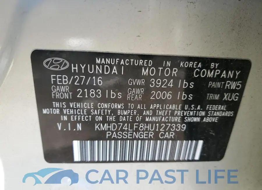 KMHD74LF8HU127339# 12