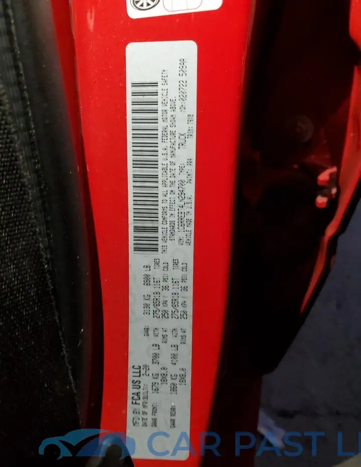 1C6RREBT4LN294700# 12