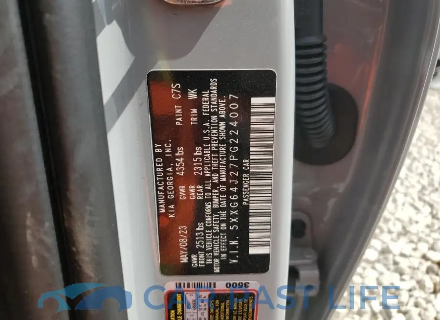 5XXG64J27PG224007# 13