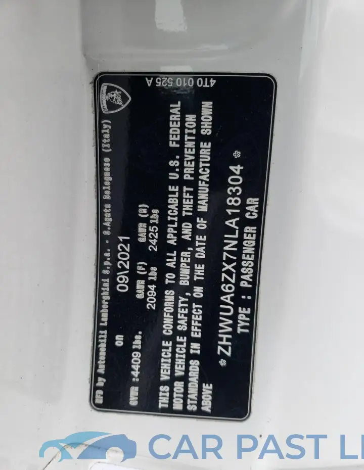 ZHWUA6ZX7NLA18304# 12