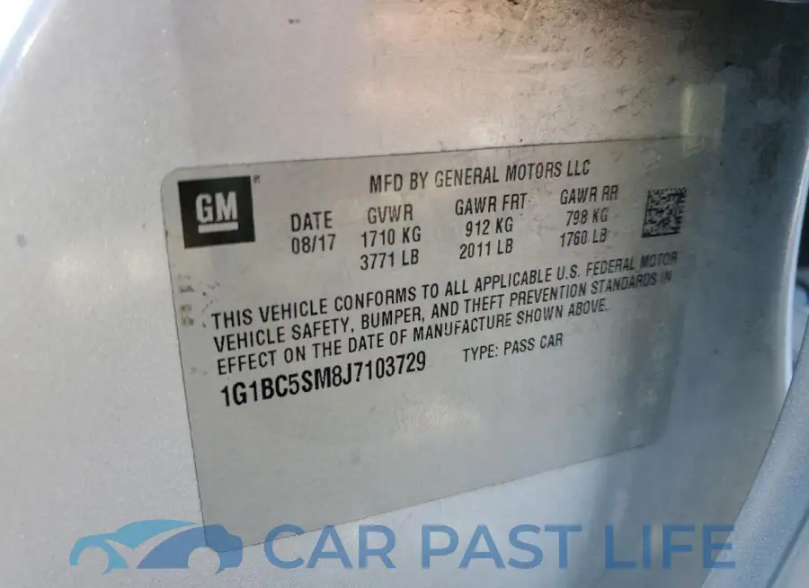 1G1BC5SM8J7103729# 12