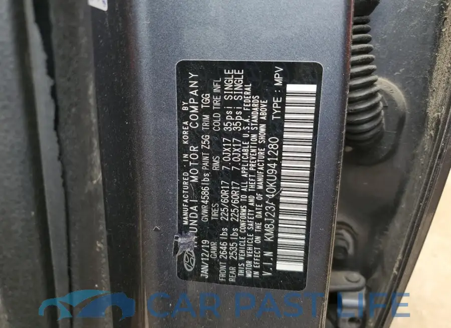 KM8J23A40KU941280# 14
