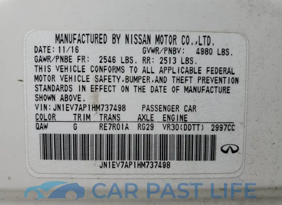 JN1EV7AP1HM737498# 12