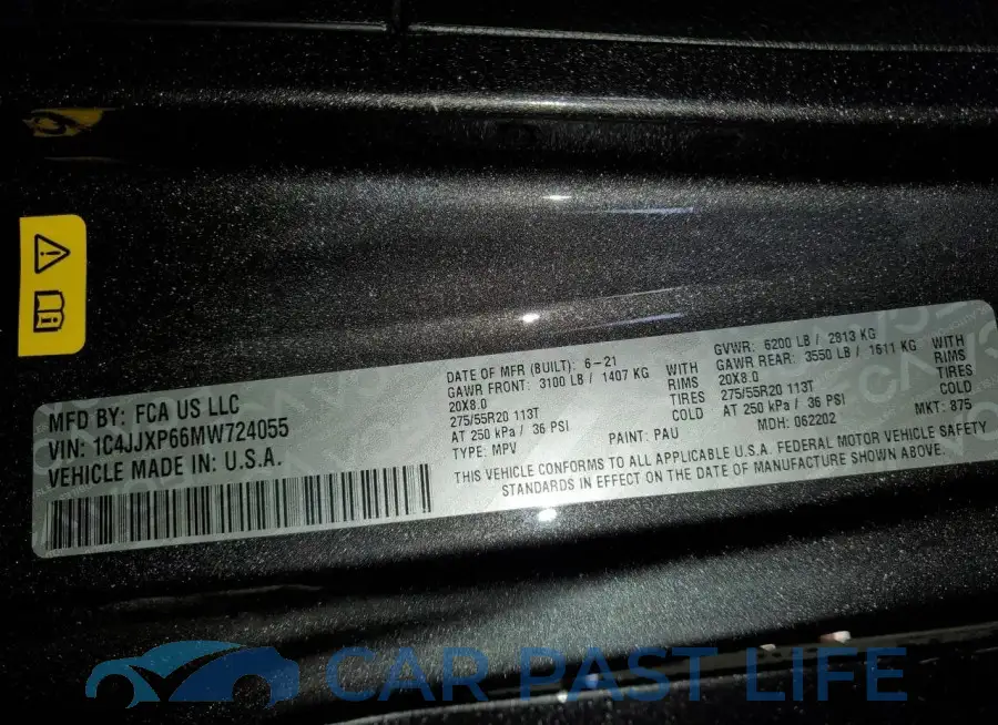 1C4JJXP66MW724055# 10