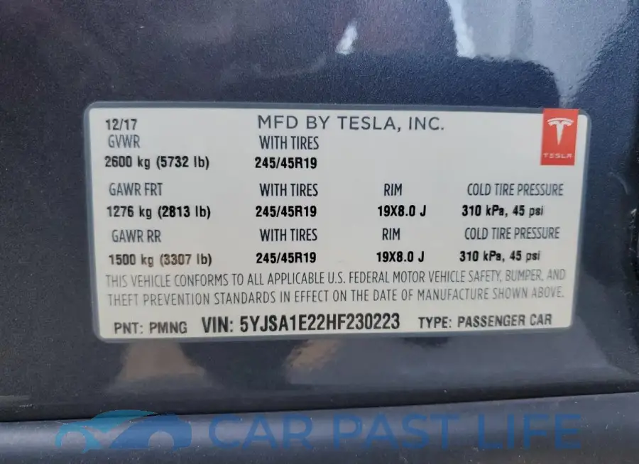 5YJSA1E22HF230223# 13