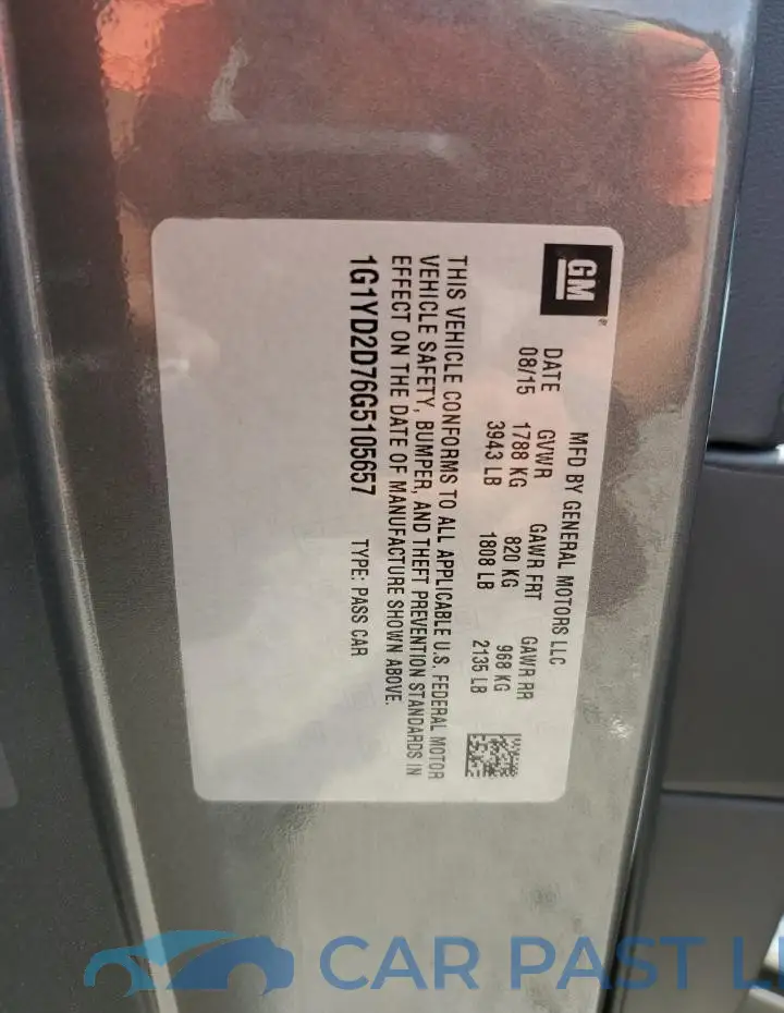 1G1YD2D76G5105657# 12