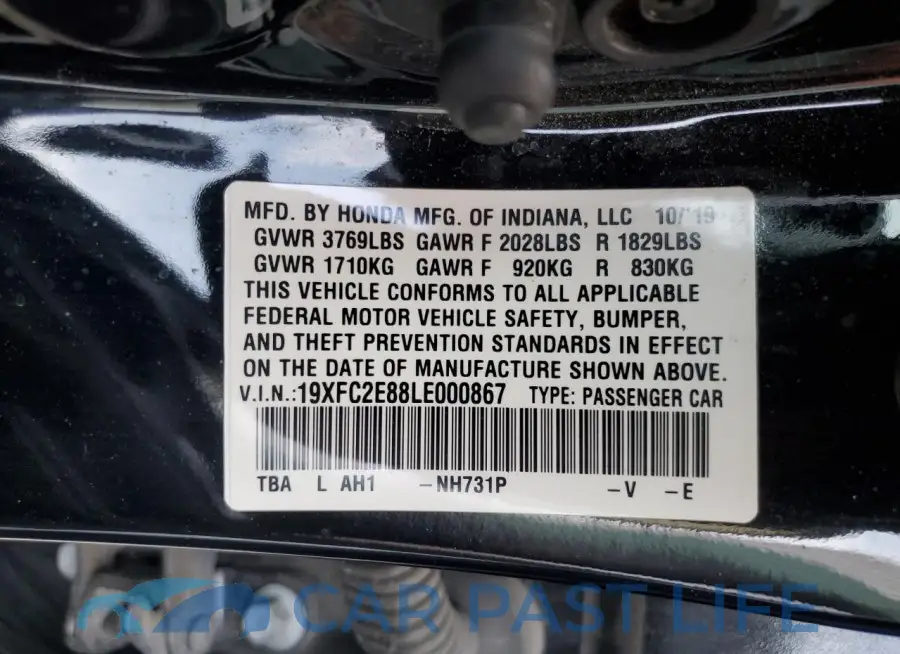 19XFC2E88LE000867# 13