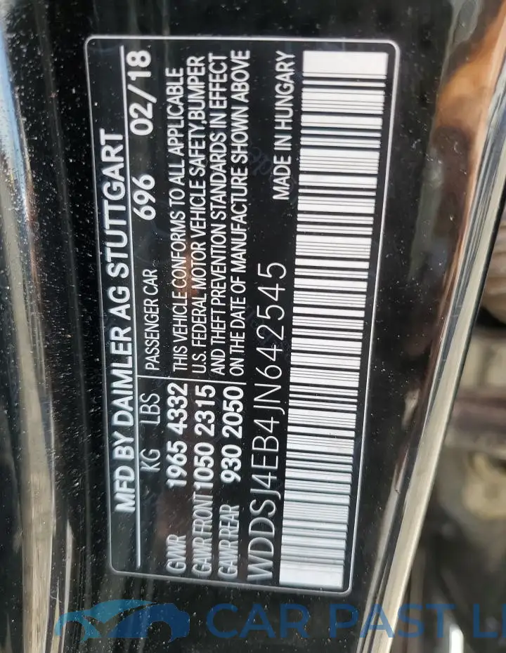 WDDSJ4EB4JN642545# 12