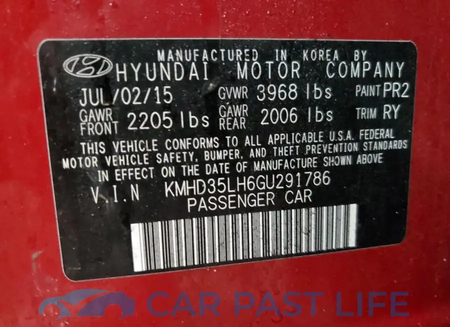 KMHD35LH6GU291786# 12